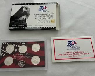 2006 Silver US Quarter Coin Set