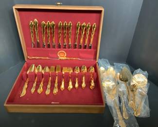 Rogers Bros.  Oneida Gold Plated Flatware