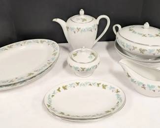 Vintage Japanese Floral Fine China Serving Set