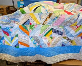 Blue Handmade Quilt