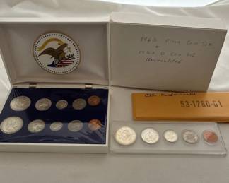 1963  1964 Uncirculated US Coin Sets