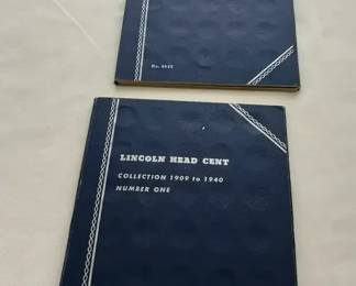Lincoln Head Penny Books One  Two Lot  One