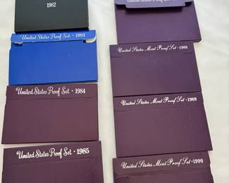1981 Thru 1990 US Coin Proof Set