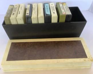 Eight Track Tapes With Case