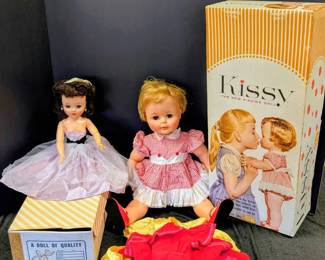 Vintage Dolls Includes Kissy The Kissing Doll