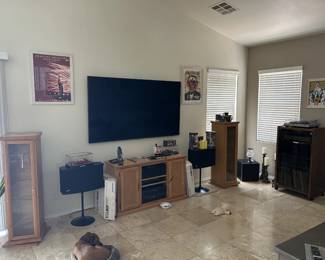 75" Sony Plasma TV, Blu-Ray CD Surround Sound set up