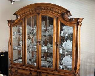 Large China Cabinet  - filled
