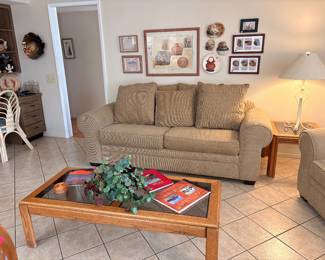 Couches, electric chair, end tables