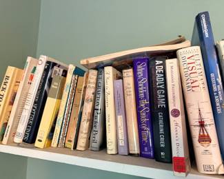 Variety of books through out the home