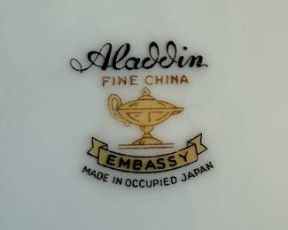 Large set of Aladdin Fine China - Embassy Pattern, Made in Occupied Japan