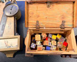 Vintage toy blocks