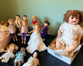 Large Antique Doll Collection - All sizes and Shapes!