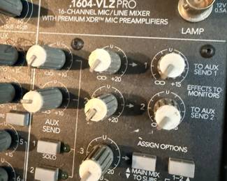 Mackie 1604-VLZ Pro (16 channel Mic/Line Mixer) - we didn't test