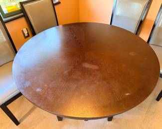 Round Table with 5 Chairs