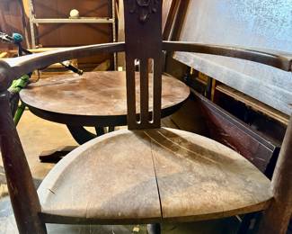 Unique Gothic Revival Corner Chair - late 19th Century