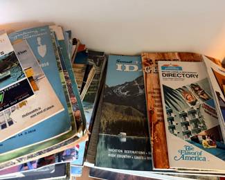 Lots of vintage maps in the home