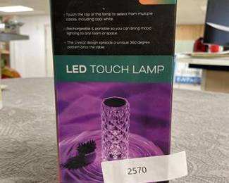 8.5 in. Crystal Indoor Touch Table Light Rose