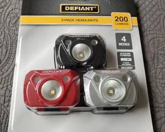 3-Pack 200-Lumens Headlights