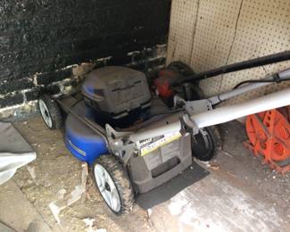 Used a few times.  KOBOLT 80 V electric mower self propelled,purchased for $600. SELLING FOR $400