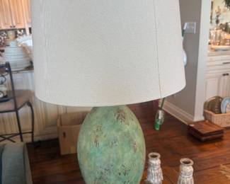 Lamp with Verdigris finished