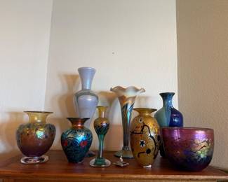 Art glass by Robert Held and other artists