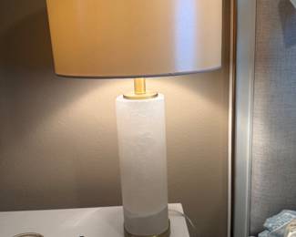 "Caria" Alabaster Table Lamps by Ella Home sold as a pair