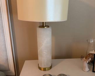 "Caria" Alabaster Table Lamps by Ella Home sold as a pair