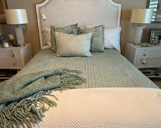 Queen upholstered Headboard with Ease Adjustable Bed