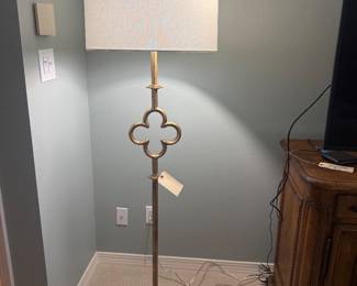 Suzanne Kasler Gilded Metal Floor Lamp