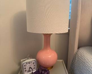 Pair of Dusty Pink Lamps
