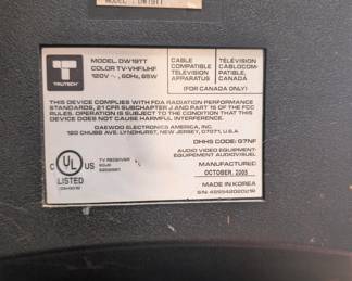 Trutech CRT. Manf'd by Daewoo