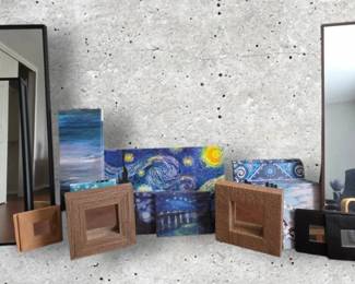 Huge Decor Lot IKEA, Crate  Barrel, At Home  Van Gogh Canvas Collection