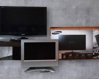 Home Entertainment Set Samsung, Sharp  Glass Stand