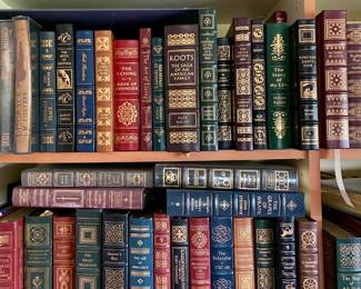 Large Leather Bound Classic Literature Book Collection
