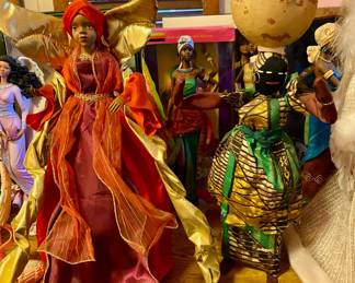 Large collection of African dolls and collectibles