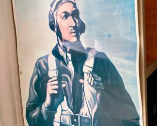 Tuskegee Airmen WWII War Bonds Poster