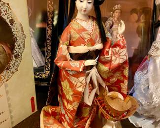 Vintage Japanese Geisha Dolls