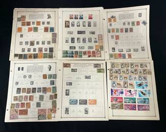 Around The Globe Stamps E,F,G