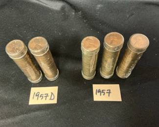1957 And 1957D Pennies