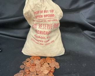 A Bag Of 1962 Uncirculated Pennies
