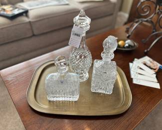 Waterford Decanter, Decorative Tray