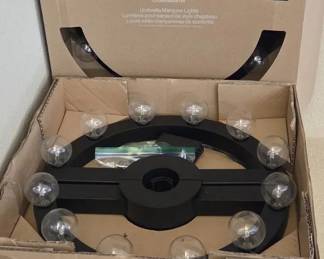 2 Crate And Barrel Umbrella Lights