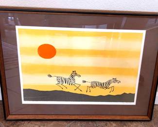 Zebra Print  Signed  Numbered