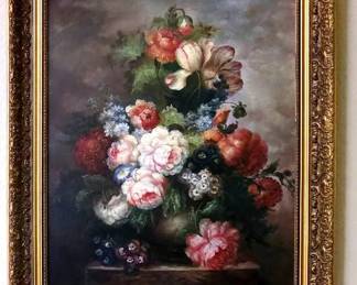 Old World Floral Picture