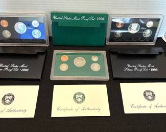 3 1995 US Mint Proof Sets