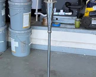 Tall Silver Lamp