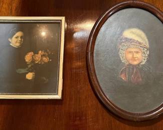 Vintage Hand Painted Portrait