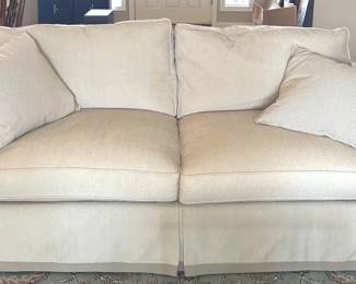Off White Loveseat  Lee Industries