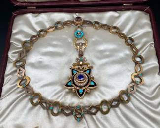 Antique Heirloom NecklaceLocketPendant Circa 1880s