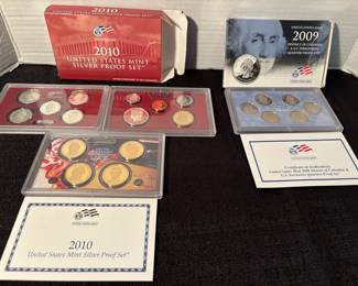 2009 Dist of Columbia  US Territories Set 2010 US Silver Proof Set